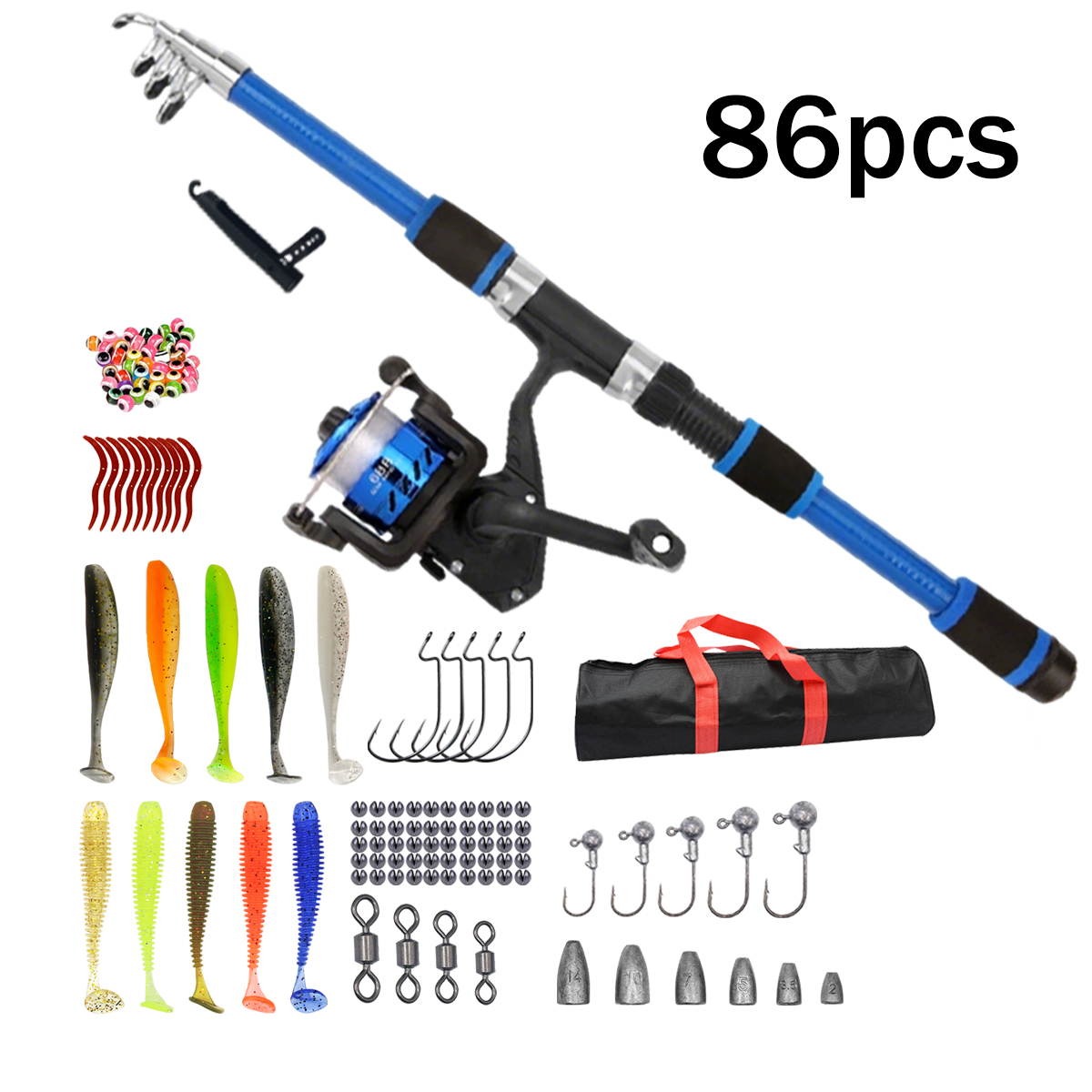 91/86Pcs Beginner Fishing Comb - Fishing Rod Surf ulasan dan harga